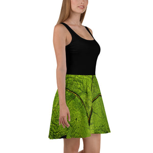 Leafy Skater Dress