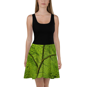 Leafy Skater Dress